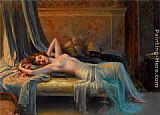Nu Etendu au Bouquet de Roses by Delphin Enjolras